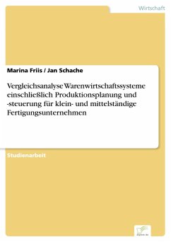Vergleichsanalyse Warenwirtschaftssysteme einschließlich Produktionsplanung und -steuerung für klein- und mittelständige Fertigungsunternehmen (eBook, PDF) - Friis, Marina; Schache, Jan