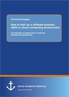 How To Start Up A Software Business Within A Cloud Computing Environment - Buchegger, Thomas