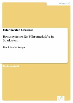 Bonussysteme für Führungskräfte in Sparkassen (eBook, PDF) - Schreiber, Peter-Carsten