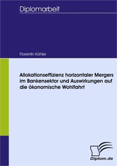 Allokationseffizienz horizontaler Mergers im Bankensektor und Auswirkungen auf die ökonomische Wohlfahrt (eBook, PDF) - Köhler, Florentin