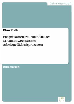 Ereigniskorrelierte Potentiale des Modalitätswechsels bei Arbeitsgedächtnisprozessen (eBook, PDF) - Krella, Klaus