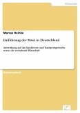 Einführung der Maut in Deutschland (eBook, PDF)