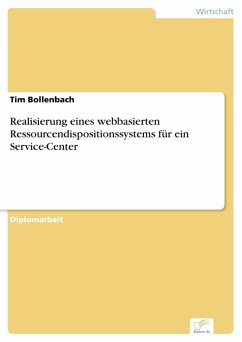 Realisierung eines webbasierten Ressourcendispositionssystems für ein Service-Center (eBook, PDF) - Bollenbach, Tim