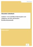 Analyse von Lead-Buyer-Konzepten zur Adaption auf den deutschen Krankenhausmarkt (eBook, PDF)