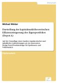 Darstellung der kapitalmarkttheoretischen Effizienzsteigerung des Eigenportfolios (Depot A) (eBook, PDF)