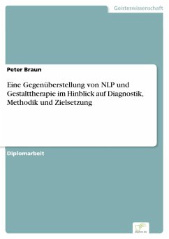 Eine Gegenüberstellung von NLP und Gestalttherapie im Hinblick auf Diagnostik, Methodik und Zielsetzung (eBook, PDF) - Braun, Peter