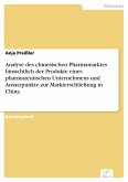 Analyse des chinesischen Pharmamarktes hinsichtlich der Produkte eines pharmazeutischen Unternehmens und Ansatzpunkte zur Markterschließung in China (eBook, PDF)