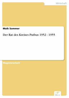 Der Rat des Kreises Putbus 1952 - 1955 (eBook, PDF) - Sommer, Maik