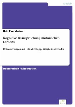 Kognitive Beanspruchung motorischen Lernens (eBook, PDF) - Eversheim, Udo