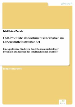 CSR-Produkte als Sortimentsalternative im Lebensmitteleinzelhandel (eBook, PDF) - Zacek, Matthias