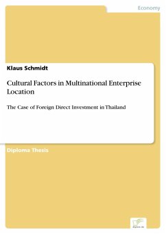 Cultural Factors in Multinational Enterprise Location (eBook, PDF) - Schmidt, Klaus