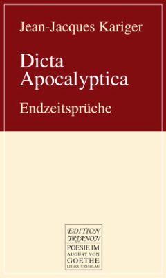 Dicta Apocalyptica - Kariger, Jean-Jacques