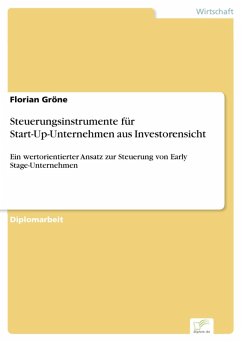 Steuerungsinstrumente für Start-Up-Unternehmen aus Investorensicht (eBook, PDF) - Gröne, Florian