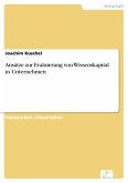 Ansätze zur Evaluierung von Wissenskapital in Unternehmen (eBook, PDF)