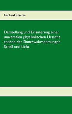 Darstellung und Erläuterung einer universalen physikalischen Ursache anhand der Sinneswahrnehmungen Schall und Licht - Kemme, Gerhard