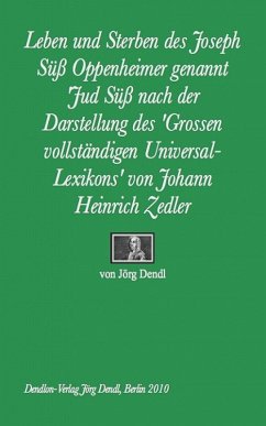 Cover Leben und Sterben des Joseph Süß Oppenheimer genannt 'Jud Sü (eBook, ePUB)