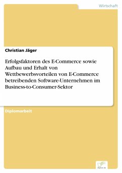Erfolgsfaktoren des E-Commerce sowie Aufbau und Erhalt von Wettbewerbsvorteilen von E-Commerce betreibenden Software-Unternehmen im Business-to-Consumer-Sektor (eBook, PDF) - Jäger, Christian