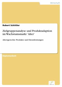 Zielgruppenanalyse und Produktadaption im Wachstumsmarkt 'Alter' (eBook, PDF) - Schittler, Robert