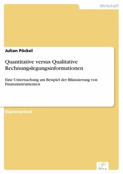 Quantitative versus Qualitative Rechnungslegungsinformationen (eBook, PDF) - Pöckel, Julian
