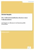 Die volkswirtschaftlichen Kosten einer Volkskrankheit (eBook, PDF)