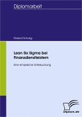 Lean Six Sigma bei Finanzdienstleistern (eBook, PDF)