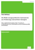 Die Wahl energiepolitischer Instrumente zur Förderung erneuerbarer Energien (eBook, PDF)