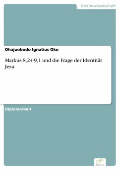 Cover Markus 8,24-9,1 und die Frage der Identität Jesu (eBook, PDF)