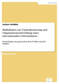 Maßnahmen zur Umstrukturierung und Organisationsentwicklung eines internationalen Unternehmens (eBook, PDF) - Schäble, Jochen