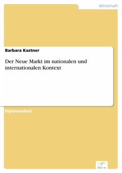 Der Neue Markt im nationalen und internationalen Kontext (eBook, PDF) - Kastner, Barbara