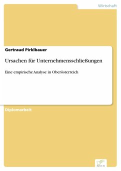 Ursachen für Unternehmensschließungen (eBook, PDF) - Pirklbauer, Gertraud