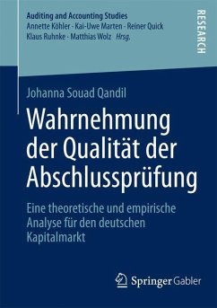 Wahrnehmung der Qualität der Abschlussprüfung - Qandil, Johanna Souad