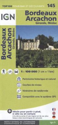 Cover IGN Karte, Tourisme et découverte Bordeaux, Arcachon