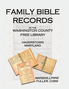 Family Bible Records in the Washington County Free Library, Hagerstown, Maryland - Fuller, Marsha Lynne