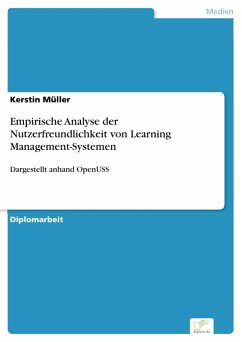 Empirische Analyse der Nutzerfreundlichkeit von Learning Management-Systemen (eBook, PDF) - Müller, Kerstin