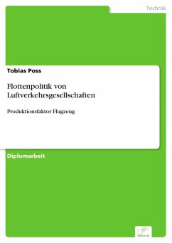 Flottenpolitik von Luftverkehrsgesellschaften (eBook, PDF) - Poss, Tobias