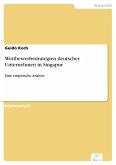 Wettbewerbsstrategien deutscher Unternehmen in Singapur (eBook, PDF)