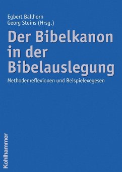 Der Bibelkanon in der Bibelauslegung (eBook, PDF)