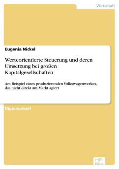 Werteorientierte Steuerung und deren Umsetzung bei großen Kapitalgesellschaften (eBook, PDF) - Nickel, Eugenia
