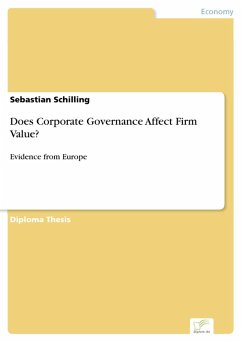 Does Corporate Governance Affect Firm Value? (eBook, PDF) - Schilling, Sebastian