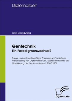 Gentechnik - ein Paradigmenwechsel? (eBook, PDF) - Lebedynska, Olha