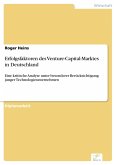 Erfolgsfaktoren des Venture-Capital-Marktes in Deutschland (eBook, PDF)
