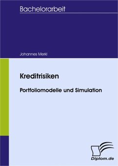 Kreditrisiken - Portfoliomodelle und Simulation (eBook, PDF) - Merkl, Johannes