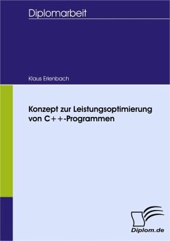 Konzept zur Leistungsoptimierung von C++-Programmen (eBook, PDF) - Erlenbach, Klaus