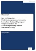 Bereitstellung eines Portfoliomanagementsystems unter besonderer Berücksichtigung der Vorgehensmodelle des Softwareengineerings und der Datenmodellierung (eBook, PDF)