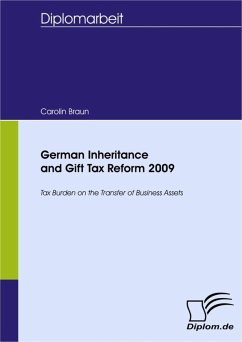 German Inheritance and Gift Tax Reform 2009 (eBook, PDF) - Braun, Carolin