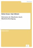 Motivation der Mitarbeiter durch Mitarbeiterbeteiligung (eBook, PDF)