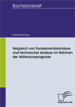 Vergleich von Fundamentalanalyse und technischer Analyse im Rahmen der Aktienkursprognose (eBook, PDF) - Schulz, Leonard