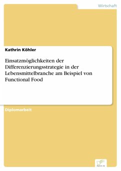 Einsatzmöglichkeiten der Differenzierungsstrategie in der Lebensmittelbranche am Beispiel von Functional Food (eBook, PDF) - Köhler, Kathrin