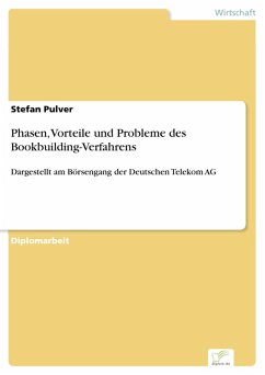 Phasen, Vorteile und Probleme des Bookbuilding-Verfahrens (eBook, PDF) - Pulver, Stefan