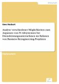 Analyse verschiedener Möglichkeiten zum Anpassen von IV-Altsystemen bei Dienstleistungsunternehmen im Rahmen von Business Reengineering-Projekten (eBook, PDF)